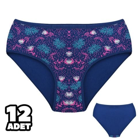 Dondeza 301-143 Desenli Bayan Bato 12'li