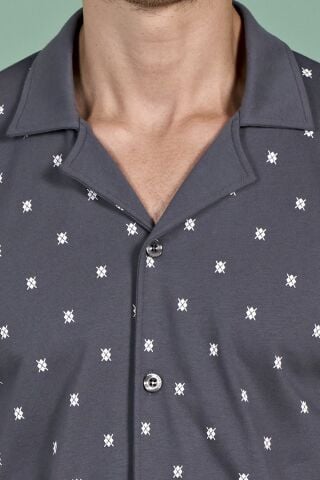 Pijadore 1928 (M-L-XL-XXL) Uzun Kollu Erkek Pijama Takım 4'lü