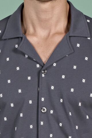 Pijadore 1928 (M-L-XL-XXL) Uzun Kollu Erkek Pijama Takım 4'lü