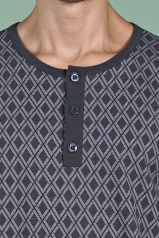 Pijadore 1968 (M-L-XL-XXL) Uzun Kollu Erkek Pijama Takım 4'lü