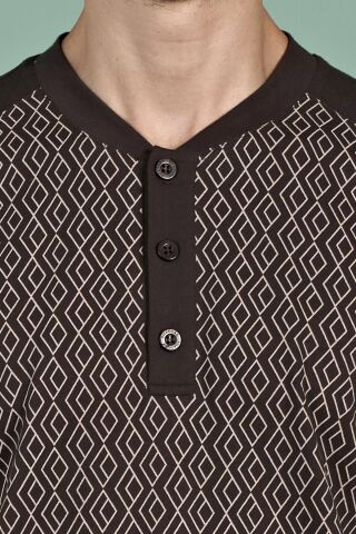 Pijadore 1933 (M-L-XL-XXL) Uzun Kollu Erkek Pijama Takım 4'lü