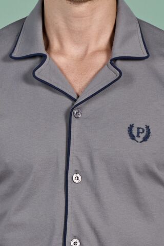 Pijadore 1937 (M-L-XL-XXL) Uzun Kollu Erkek Pijama Takım 4'lü