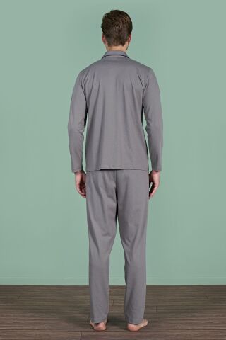 Pijadore 1937 (M-L-XL-XXL) Uzun Kollu Erkek Pijama Takım 4'lü