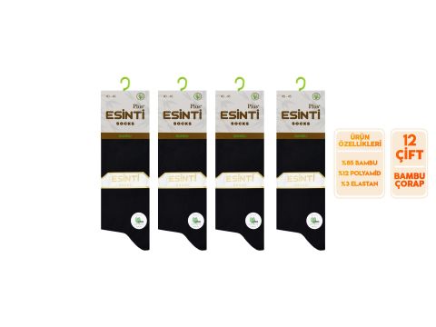 Esinti 25-1 Dikişsiz Kokulu Erkek Bambu Soket 12'li