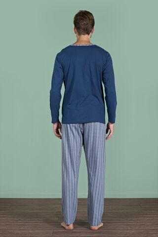 Pijadore 1930 (M-L-XL-XXL) Uzun Kollu Erkek Pijama Takım 4'lü