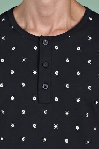 Pijadore 1929 (M-L-XL-XXL) Uzun Kollu Erkek Pijama Takım 4'lü