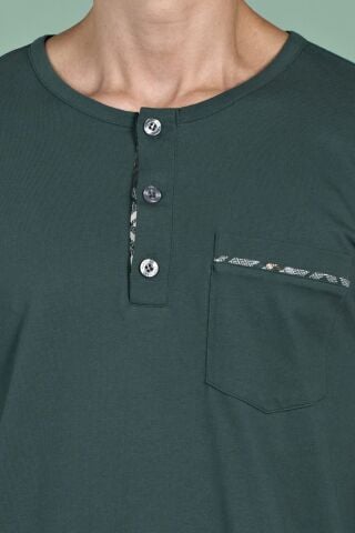 Pijadore 1935 (M-L-XL-XXL) Uzun Kollu Erkek Pijama Takım 4'lü