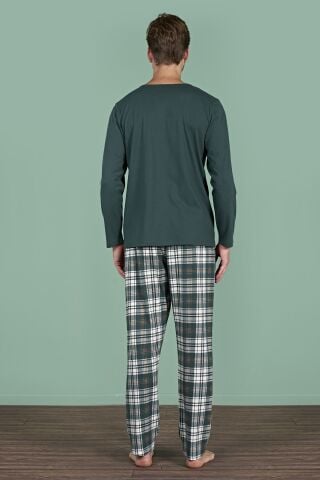 Pijadore 1935 (M-L-XL-XXL) Uzun Kollu Erkek Pijama Takım 4'lü
