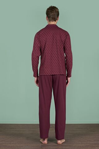 Pijadore 1967 (M-L-XL-XXL) Uzun Kollu Erkek Pijama Takım 4'lü