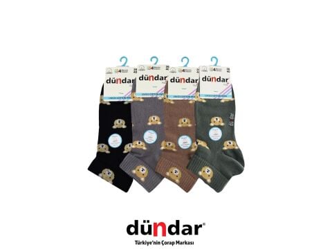 Dündar 4308-8 (36-40) Dikişsiz Yıkamalı Kokulu Bayan Penye Patik Çorap 12'li