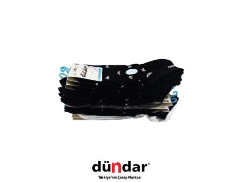 Dündar 4308-11 (36-40) Dikişsiz Yıkamalı Kokulu Bayan Penye Patik Çorap 12'li