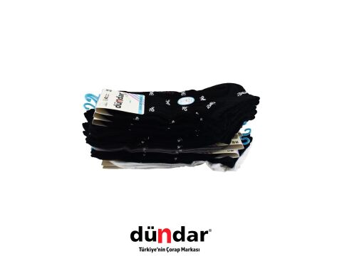 Dündar 4308-11 (36-40) Dikişsiz Yıkamalı Kokulu Bayan Penye Patik Çorap 12'li