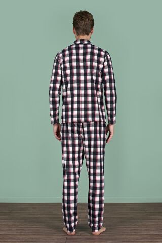 Pijadore 1962 (M-L-XL-XXL) Uzun Kollu Erkek Pijama Takım 4'lü