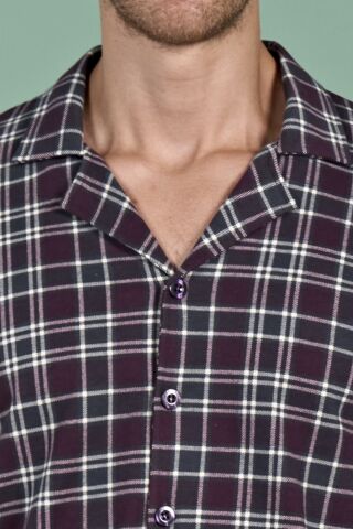 Pijadore 1954 (M-L-XL-XXL) Uzun Kollu Erkek Pijama Takım 4'lü