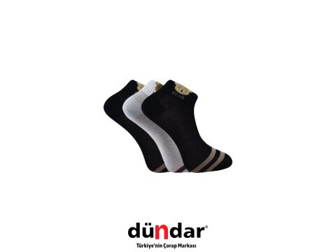 Dündar 4308-18 (36-40) Dikişsiz Yıkamalı Kokulu Bayan Penye Patik Çorap 12'li