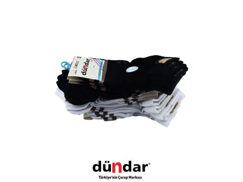 Dündar 4308-18 (36-40) Dikişsiz Yıkamalı Kokulu Bayan Penye Patik Çorap 12'li