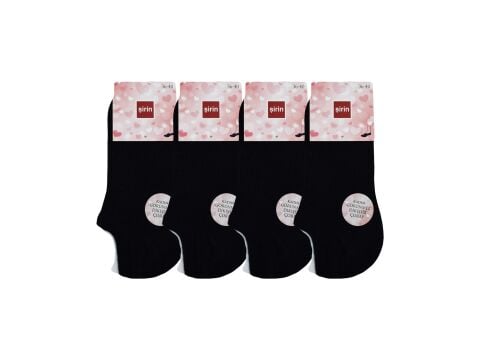 Şirin 4027 Penye Dikişsiz Bayan Sneakers Çorap 12'li