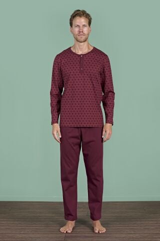 Pijadore 1968 (2XL-3XL-4XL-5XL) Battal Beden Uzun Kollu Erkek Pijama Takım 4'lü