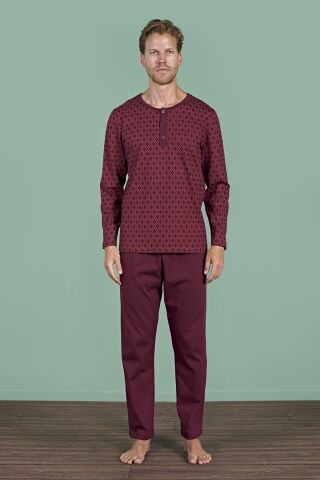 Pijadore 1968 (2XL-3XL-4XL-5XL) Battal Beden Uzun Kollu Erkek Pijama Takım 4'lü