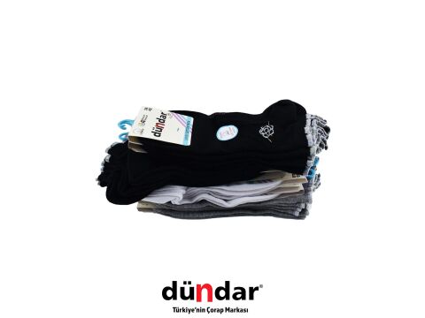 Dündar 4308-17 (36-40) Dikişsiz Yıkamalı Kokulu Bayan Penye Patik Çorap 12'li