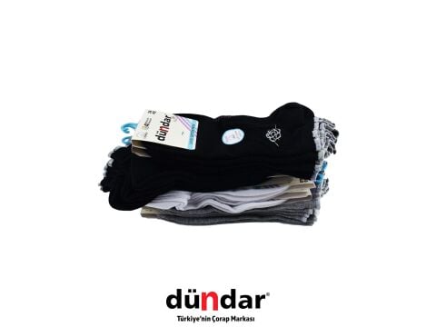Dündar 4308-17 (36-40) Dikişsiz Yıkamalı Kokulu Bayan Penye Patik Çorap 12'li