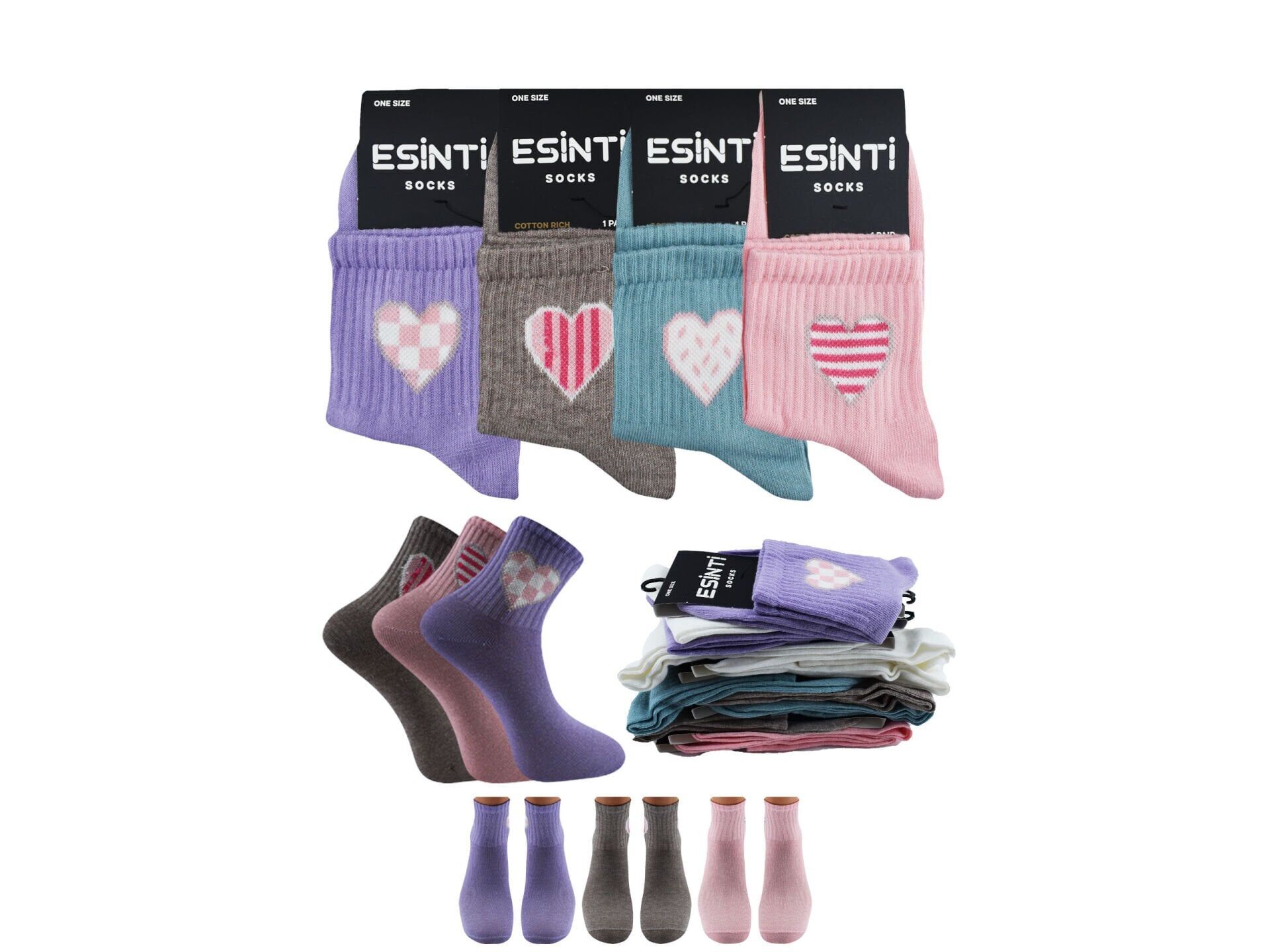 Esinti 137 Bayan Kolej Çorap 12'li