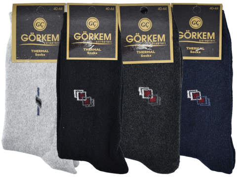 Görkem Erkek Kışlık Havlu Soket Çorap 12'li