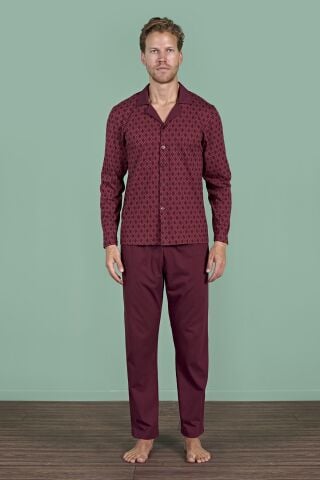 Pijadore 1967 (2XL-3XL-4XL-5XL) Battal Beden Uzun Kollu Erkek Pijama Takım 4'lü