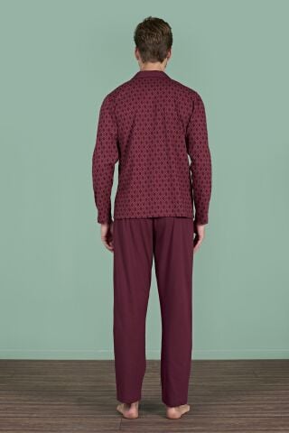 Pijadore 1967 (2XL-3XL-4XL-5XL) Battal Beden Uzun Kollu Erkek Pijama Takım 4'lü