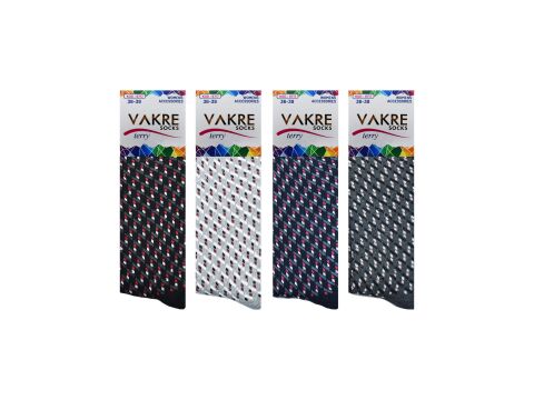 Vakre 9717-18 Bayan Penye Havlu Kışlık Çorap 12'li