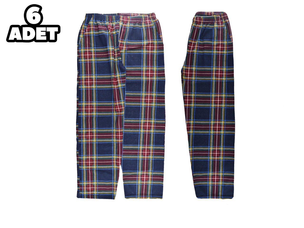 Hilal Yıldız 001 Ekose Cepli Erkek Tek Alt 6'lı