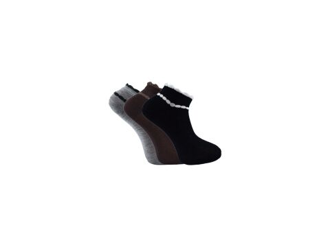 Esinti 33-10 (36-40) Naturel Pamuk Bayan Patik Çorap 12'li