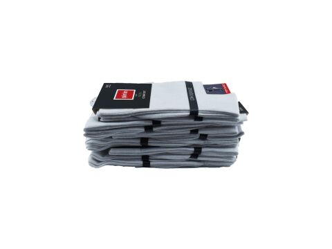 Şirin 7280-Düz Beyaz Ter Emici Dikişsiz Erkek Soket Çorap 12'li