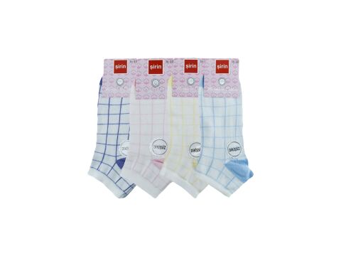 Şirin 4030-55 (36-40) Dikişsiz Bayan Penye Patik Çorap 12'li