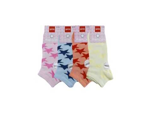 Şirin 4030-54 (36-40) Dikişsiz Bayan Penye Patik Çorap 12'li