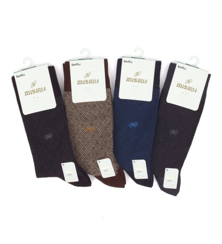 Mısırlı 1215 Bambu Dikişsiz Erkek Çorap 6'lı