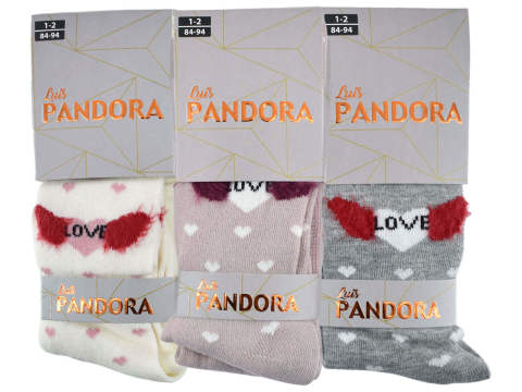 Pandora 9015 Desenli Çocuk Külotlu Çorap 6'lı