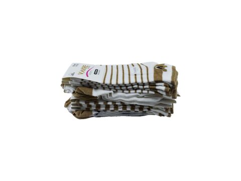 Vakre 9328-5 Bayan Penye Patik Çorap 12'li