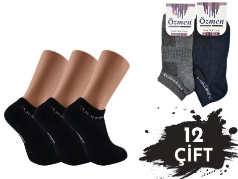 Özmen Kaliteli Penye Erkek Patik 12'li