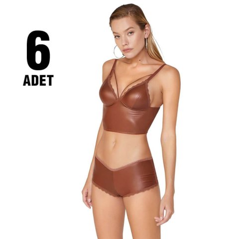 Cansoy 309 Deri Bralet Bayan Sütyen 6'lı