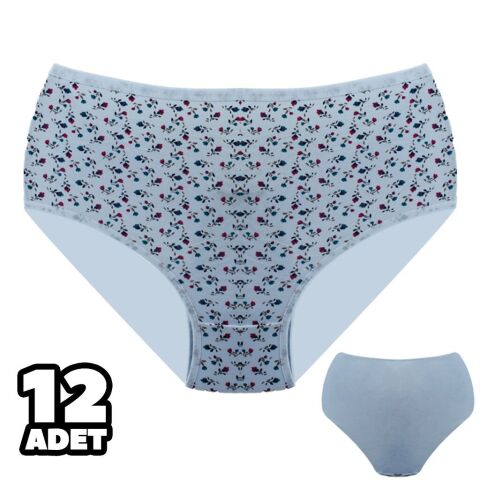 Dondeza 601-17 Desenli Bayan Battal Bato 12'li