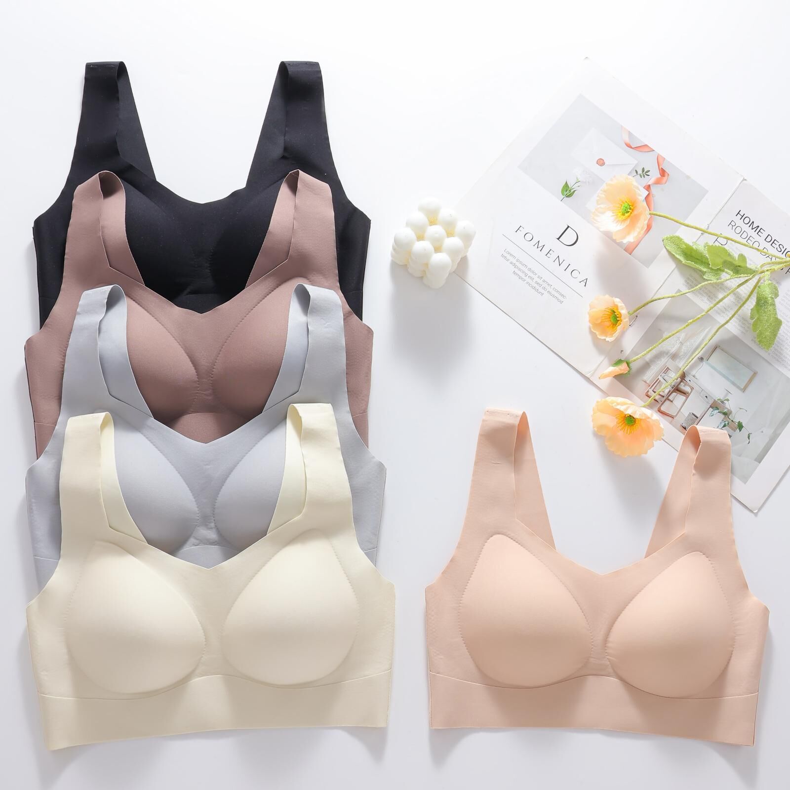 Miss Feliz 04 (M-L-XL-XXL) Zero Gram Lazer Kesim Bayan Sütyen 6'lı