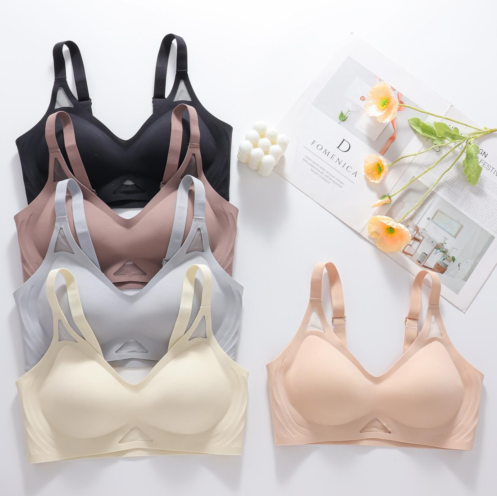 Miss Feliz 15 (M-L-XL-XXL) Zero Gram Lazer Kesim Bayan Sütyen 6'lı