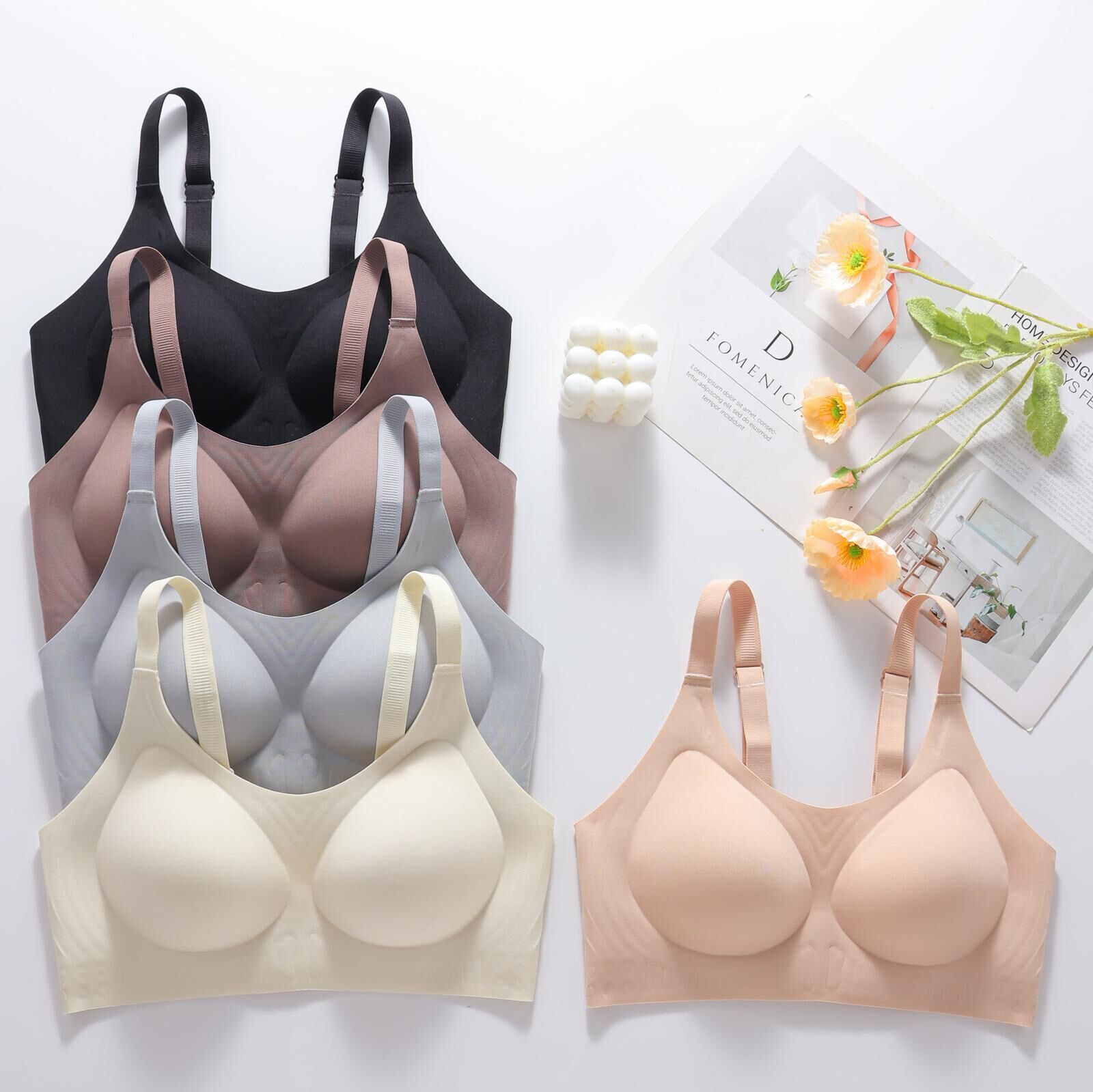 Miss Feliz 03 (M-L-XL-XXL) Zero Gram Lazer Kesim Bayan Sütyen 6'lı