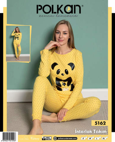 Polkan 5162 İnterlok Bayan Pijama Takımı