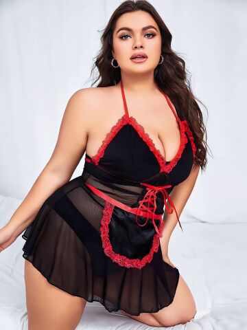 NIGHTLIGHT 3478 Battal Beden Erotik Gecelik