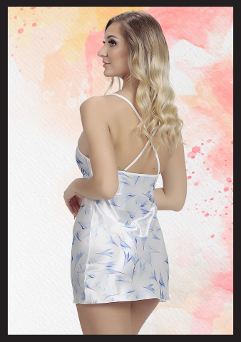 SHE 1332 Erotik Saten Elbise