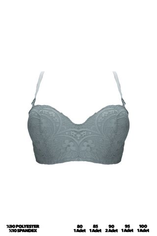 Umt 3215-C (80-85-90-95-100) Lotus Lazer Kesim Bayan Sütyen 6'lı