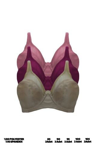 Acemoğlu K291 C Cup (85-90-95-100-105-110) Bayan Toparlayıcı Sütyen 12'li