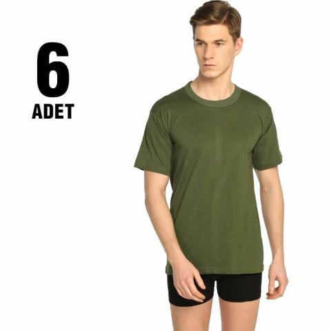 Seher 0003 Renkli Sıfır Yaka Erkek Fanila 6'lı